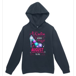 A Queen Was Born In August Birthday Urban Pullover Hoodie