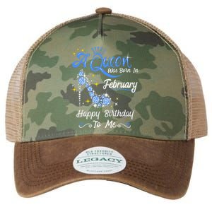 A Queen Was Born in February Gifts February Birthday Legacy Tie Dye Trucker Hat