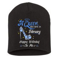 A Queen Was Born in February Gifts February Birthday Short Acrylic Beanie