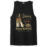 A Queen Was Born In October Birthday For Women Leopard PosiCharge Competitor Tank