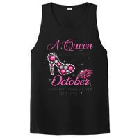 A Queen Was Born In October Happy Birthday To Me PosiCharge Competitor Tank