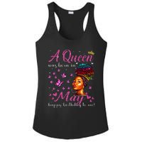 A Queen Was Born In May African American Wo Birthday Ladies PosiCharge Competitor Racerback Tank