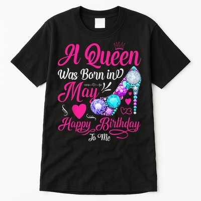 A Queen Was Born In May Birthday Costume Tall T-Shirt