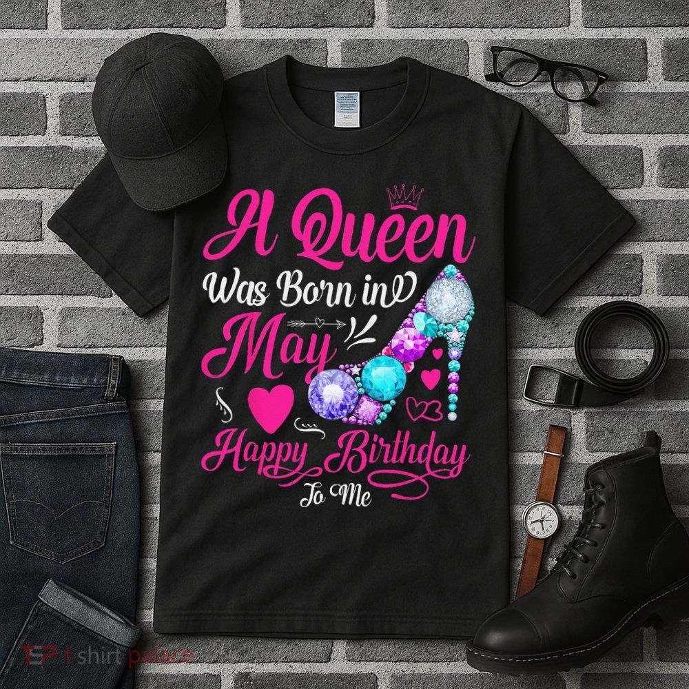 A Queen Was Born In May Birthday Costume Tall T-Shirt