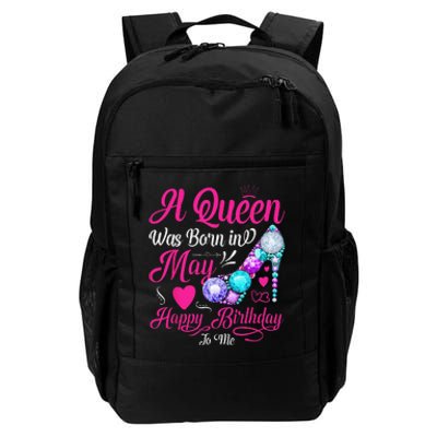 A Queen Was Born In May Birthday Costume Daily Commute Backpack