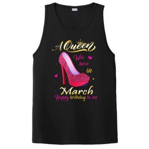 A Queen Was Born In March Happy Birthday To Me Gifts PosiCharge Competitor Tank