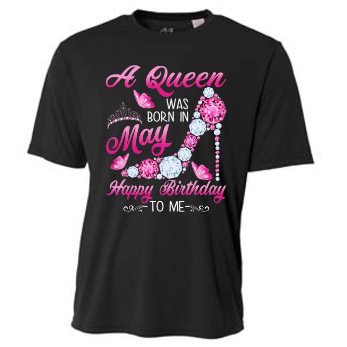 A Queen Was Born In May Birthday Costume For Wo Cooling Performance Crew T-Shirt