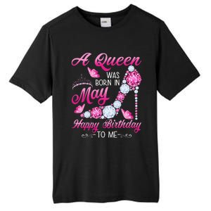 A Queen Was Born In May Birthday Costume For Wo Tall Fusion ChromaSoft Performance T-Shirt