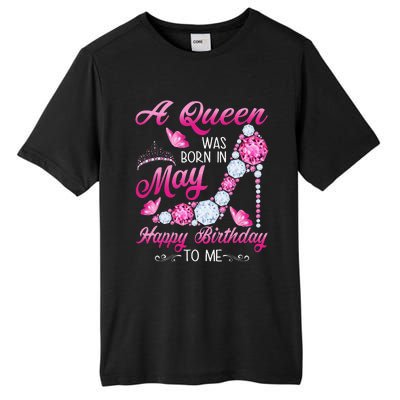 A Queen Was Born In May Birthday Costume For Wo Tall Fusion ChromaSoft Performance T-Shirt