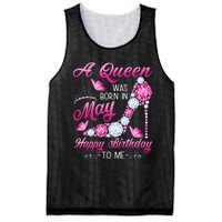 A Queen Was Born In May Birthday Costume For Wo Mesh Reversible Basketball Jersey Tank