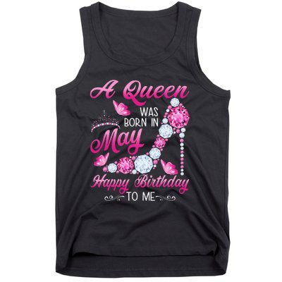 A Queen Was Born In May Birthday Costume For Wo Tank Top