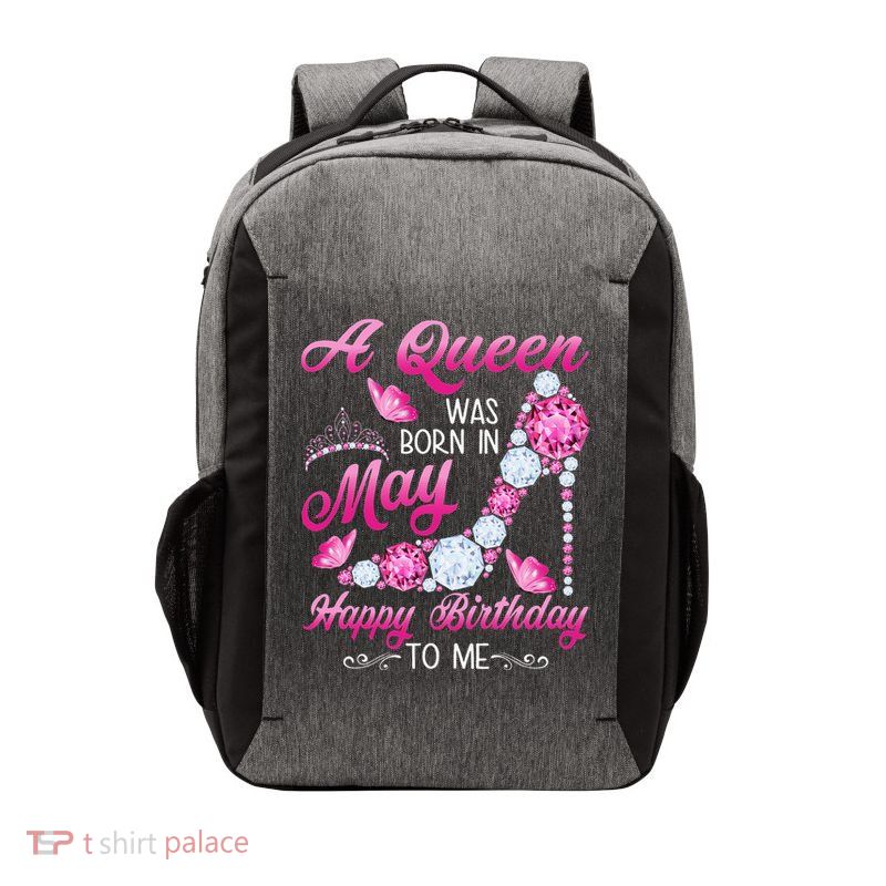 A Queen Was Born In May Birthday Costume For Wo Vector Backpack