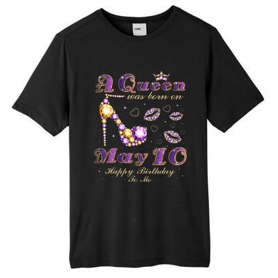 A Queen Was Born on May 10 10th May Birthday Queen Tall Fusion ChromaSoft Performance T-Shirt