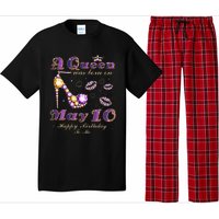 A Queen Was Born on May 10 10th May Birthday Queen Pajama Set