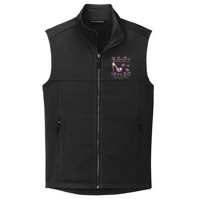 A Queen Was Born on May 10 10th May Birthday Queen Collective Smooth Fleece Vest