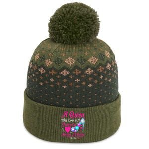 A Queen Was Born In January Happy Birthday Woman special The Baniff Cuffed Pom Beanie