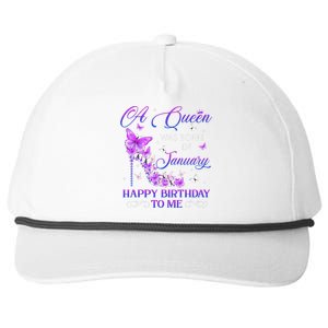 A Queen Was Born In January High Heels Birthday Snapback Five-Panel Rope Hat