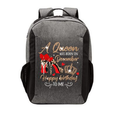 A Queen Was Born in December Birthday To Me Diamond Crown Vector Backpack