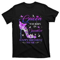 A Queen Was Born In December Happy Birthday To Me High Heel T-Shirt