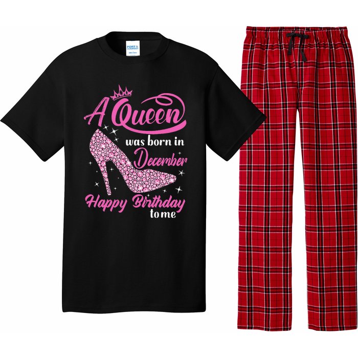 A Queen was Born In December Happy Birthday to me Pajama Set