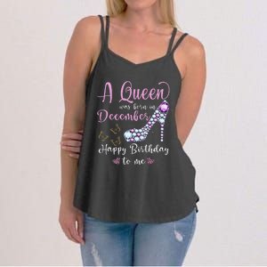 A Queen Was Born in December Wo Birthday Women's Strappy Tank