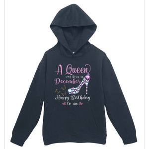 A Queen Was Born in December Wo Birthday Urban Pullover Hoodie