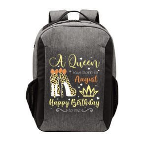 A Queen Was Born In August Birthday For Women Vector Backpack