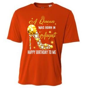 A Queen Was Born In August Happy Birthday To Me Diamond Gift Cooling Performance Crew T-Shirt