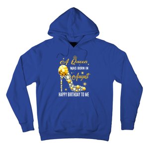 A Queen Was Born In August Happy Birthday To Me Diamond Gift Hoodie