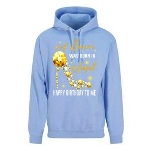 A Queen Was Born In August Happy Birthday To Me Diamond Gift Unisex Surf Hoodie