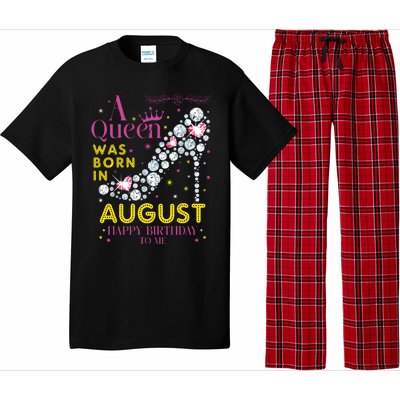 A Queen Was Born In August Happy Birthday To Me Pajama Set