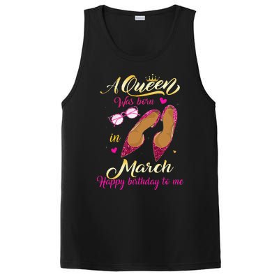 A Queen Was Born In March Happy Birthday Women Gift PosiCharge Competitor Tank