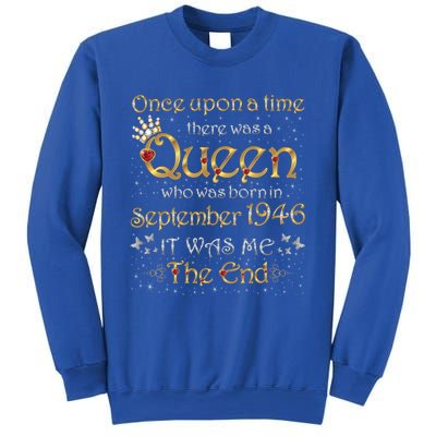 A Queen Was Born In September 1946 Cool Gift Sweatshirt