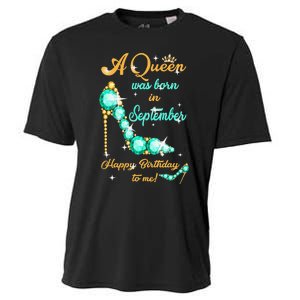 A Queen was Born In September Happy Birthday To Me Cooling Performance Crew T-Shirt