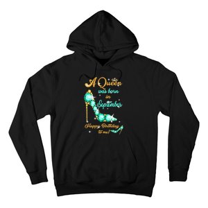 A Queen was Born In September Happy Birthday To Me Hoodie