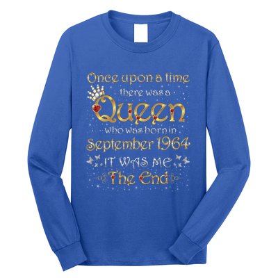 A Queen Was Born In September 1964 Great Gift Long Sleeve Shirt