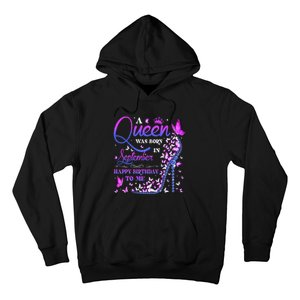 A Queen Was Born In September Happy Birthday To Me Hoodie