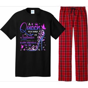 A Queen Was Born In September Happy Birthday To Me Pajama Set