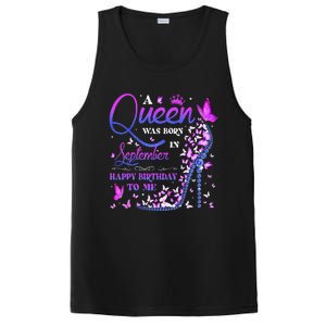 A Queen Was Born In September Happy Birthday To Me PosiCharge Competitor Tank