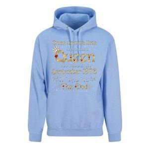 A Queen Was Born In September 1976 Gift Unisex Surf Hoodie