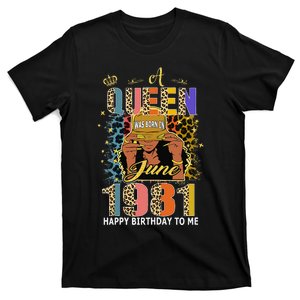 A Queen Was Born In June 1981 41st Years Old Birthday T-Shirt