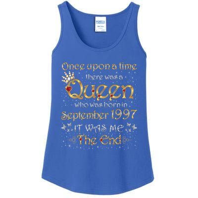 A Queen Was Born In September 1997 Funny Gift Ladies Essential Tank