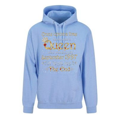 A Queen Was Born In September 1997 Funny Gift Unisex Surf Hoodie