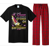 A Queen Was Born In September 1st Happy Birthday To Me 1 Pajama Set