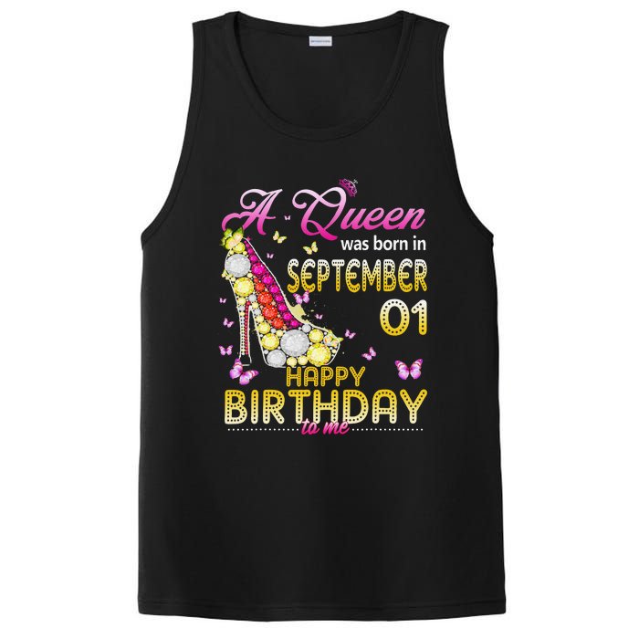 A Queen Was Born In September 1st Happy Birthday To Me 1 PosiCharge Competitor Tank