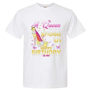 A Queen Was Born In September 1st Happy Birthday To Me 1 Garment-Dyed Heavyweight T-Shirt