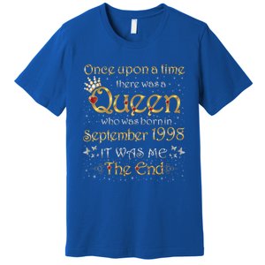 A Queen Was Born In September 1998 Gift Premium T-Shirt