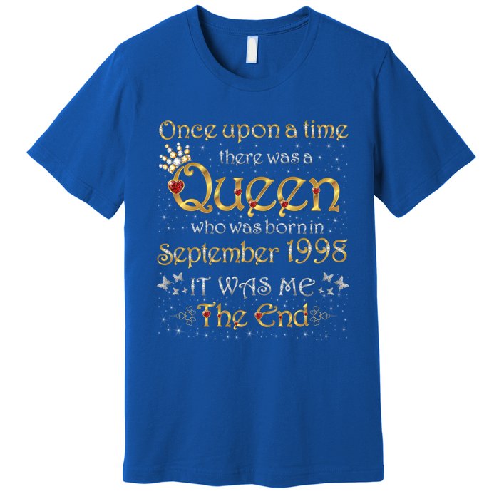 A Queen Was Born In September 1998 Gift Premium T-Shirt