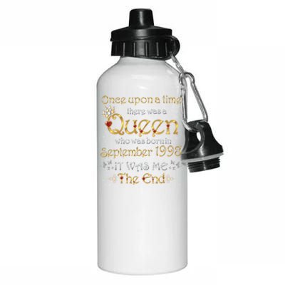 A Queen Was Born In September 1998 Gift Aluminum Water Bottle 