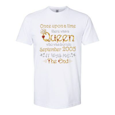 A Queen Was Born In September 2005 Funny Gift Softstyle® CVC T-Shirt